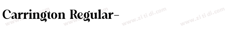 Carrington Regular字体转换